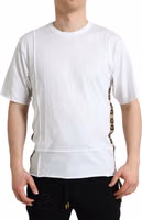 White Logo Crew Neck Short Sleeves T-shirt 2