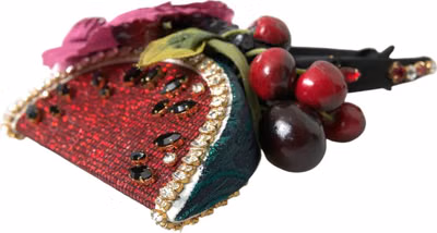 Red Watermelon Cherry Crystal Hairband Statement Diadem