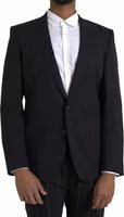 Black MARTINI Slim Fit Jacket Coat Blazer 1