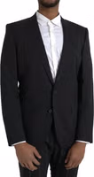 Black MARTINI Slim Fit Jacket Coat Blazer 2