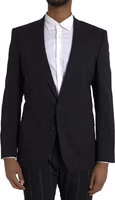 Black MARTINI Slim Fit Jacket Coat Blazer 3