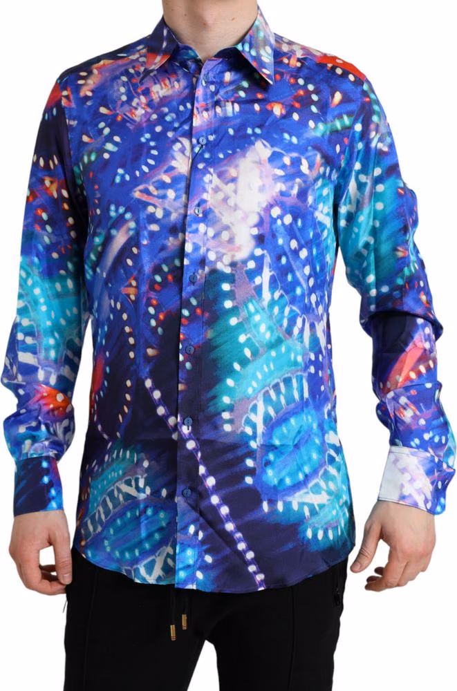 Purple Luminarie Silk Slim MARTINI Shirt