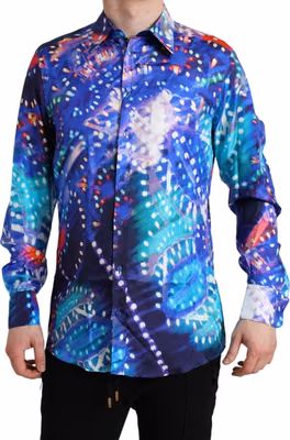Purple Luminarie Silk Slim MARTINI Shirt