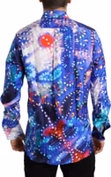 Purple Luminarie Silk Slim MARTINI Shirt 3