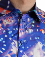 Purple Luminarie Silk Slim MARTINI Shirt 5