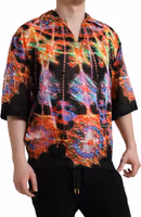 Multicolor Luminarie Print Cotton T-shirt 2
