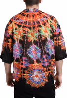 Multicolor Luminarie Print Cotton T-shirt 3