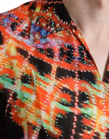 Multicolor Luminarie Print Cotton T-shirt 5