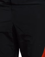 Black Red Leopard Print Nylon Jogger Pants 4