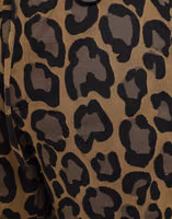 Brown Leopard Print Polyester Jogger Pants 4