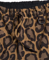 Brown Leopard Print Polyester Jogger Pants 5