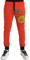 Red Year Of The Pig Jogger Sweatpants Pants 1