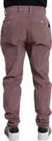 Purple Corduroy Cotton Stretch Skinny Pants 2