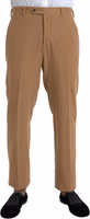 Beige Cashmere Men Straight Fit Dress Pants 1