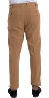 Beige Cashmere Men Straight Fit Dress Pants 3