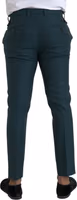 Green Wool Skinny Slim Dress Pants 3