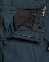 Green Wool Skinny Slim Dress Pants 5