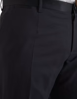Blue Wool Men Skinny Dress Pants 4