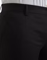 Black Cotton Stretch Skinny Dress Pants 4