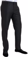 Black Wool Silk Skinny Dress Pants 2