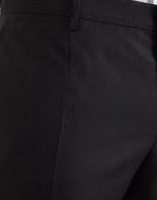 Black Wool Silk Skinny Dress Pants 4