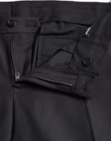 Black Wool Silk Skinny Dress Pants 5
