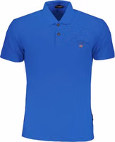 Blue Cotton Polo Shirt 1