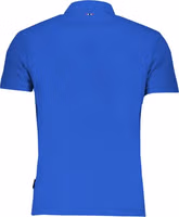 Blue Cotton Polo Shirt 2