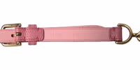 Pink Leather Crystal Chain Embellished Belt 4