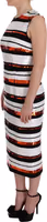 Multicolored Striped Sequined Stretch Dress 2