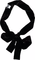 Black Viscose Wide Waist Women Belt 1