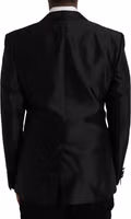 Black MARTINI Single Breasted Coat Blazer 5