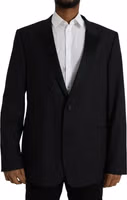 Blue MARTINI Single Breasted Coat Blazer 1