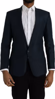 Blue MARTINI Shawl Single Breasted Blazer 1
