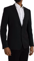 Blue MARTINI Shawl Single Breasted Blazer 2