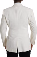 White Wool MARTINI Double Breasted Blazer 3