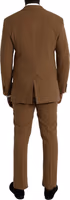 Brown Cashmere 2 Piece Single Breasted Suit 4
