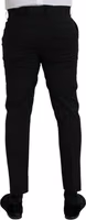 Black Wool SlimFit Dress Formal Pants 3