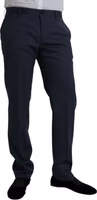 Blue Wool Slim Fit Dress Formal Pants 2