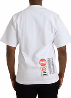 White Amor Heart Cotton Crewneck Short Sleeve T-shirt 3