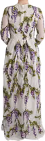 White Floral Embroidered Maxi Dress 3
