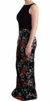 Multicolor Floral Print Stretch Sheath Long Dress 2