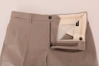Beige Cotton Stretch Chinos Pants 4