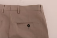 Beige Cotton Stretch Chinos Pants 5
