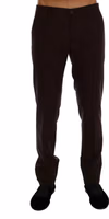 Purple Wool Stretch Formal Pants 1