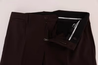 Purple Wool Stretch Formal Pants 4