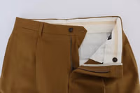 Brown Stretch Cotton Pants 4