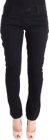 Black Cotton Slim Fit Casual Pants 1