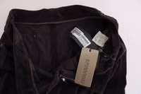 Brown Cotton Cropped Casual Pants 5