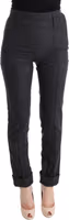 Gray Virgin Wool Skinny Casual Pants 1